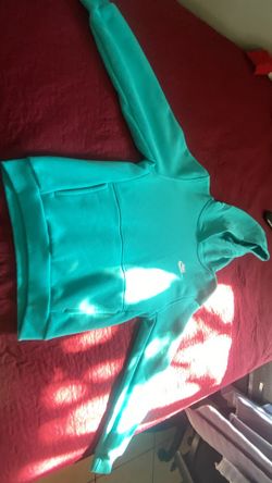 cyan blue nike hoodie