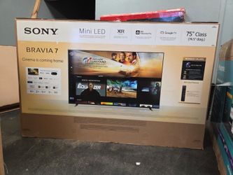 75” Sony smart 4k Bravia 7 mini led tv