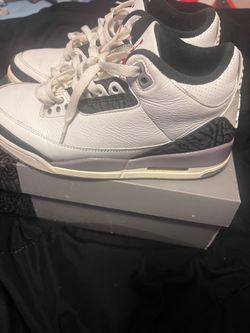 Jordan 3 cement grays size 8