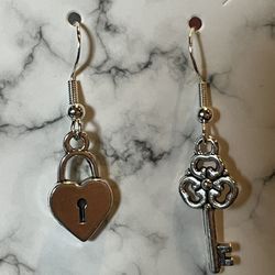 Lock And Key Earrings