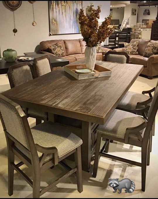 WYNDAHL PCS DİNİNG SET DİNİNG TABLE AND CHAIRS FINANCE AND