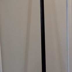 8ft Wood Curtain Rod with Wood Ball Finials & Extra Large Brackets 2in Diameter 