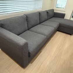 IKEA Finnala Sofa with Chaise – Like New (Barely Used)