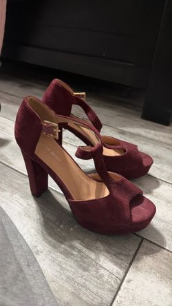 Burgundy heels
