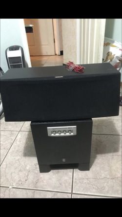 Yamaha speaker + subwoofer