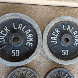 1980s Jack Lalane Olympic Weight Set