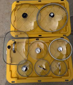 Large Glass Pot & Pan Lids – Various Sizes
