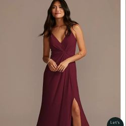 Size 16 Wine Bridesmaids Dress