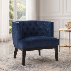30” W Navy Blue Accent Chair [NEW] **Assembly Req** 