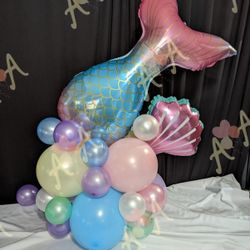 Mermaid Tail Balloons Decor
