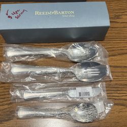 Reed and Barton Slyvan Stainless Steel 5 Piece 