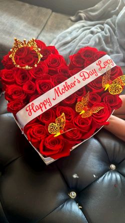 Heart box Roses