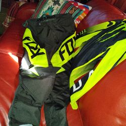 Fox180  Racing Monster Combo Outfit XSM Shirt Fit Like Regular Sm And Pants Size 30 
