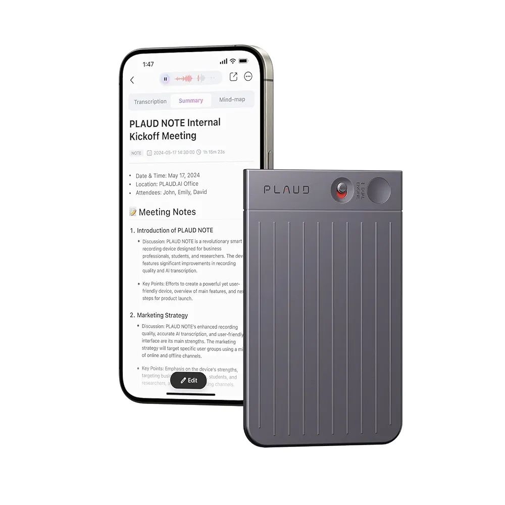PLAUD NOTE Record. Transcribe. Summarize.