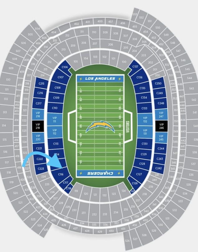 Chargers Vs Dallas Cowboys (4) Tickets CLUB LEVEL for Sale in Inglewood, CA  - OfferUp