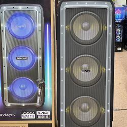 Rechargeable Bluetooth 3x10” Speaker