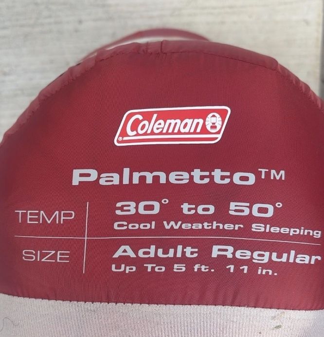 Coleman Paimetto sleeping bag 2pcs, Clean, Used in Car only