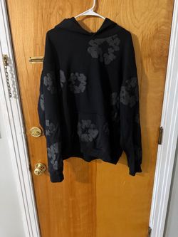 Denim Tears Black monochrome hoodie XL