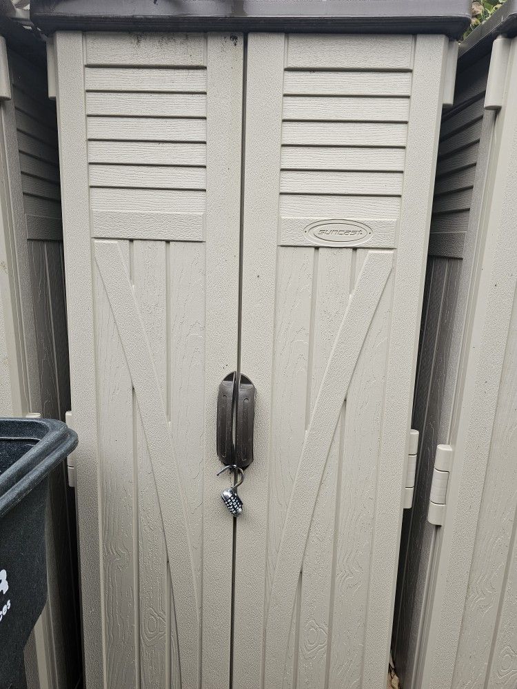 Suncast Resin Vertical Storage Shed