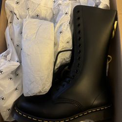 Dr. Martens Black Tall Ankle Boots Unisex - See Pics Brand New 