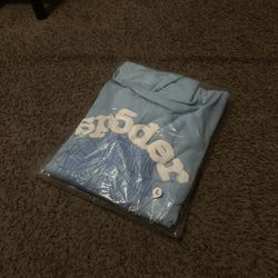 Sp5der Sky Blue Hoodie 📍