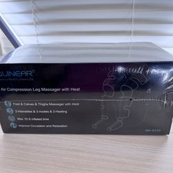 Brand New Unopened QUINEAR Leg Massager for Circulation and Pain Relief, Foot and Leg Compression Massager with Heat 2 Extender 3Heat 3Mode SKU155-S1