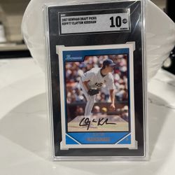 2007 Bowman Draft Picks BDPP77 Clayton Kershaw – SGC GEM 10 – Vintage Prospect Dodgers