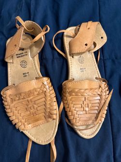 Mexican Leather Huarache Sandals Size 7