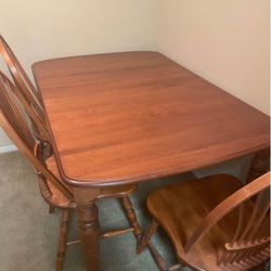 Cherrywood Dining Room Table With Chairs