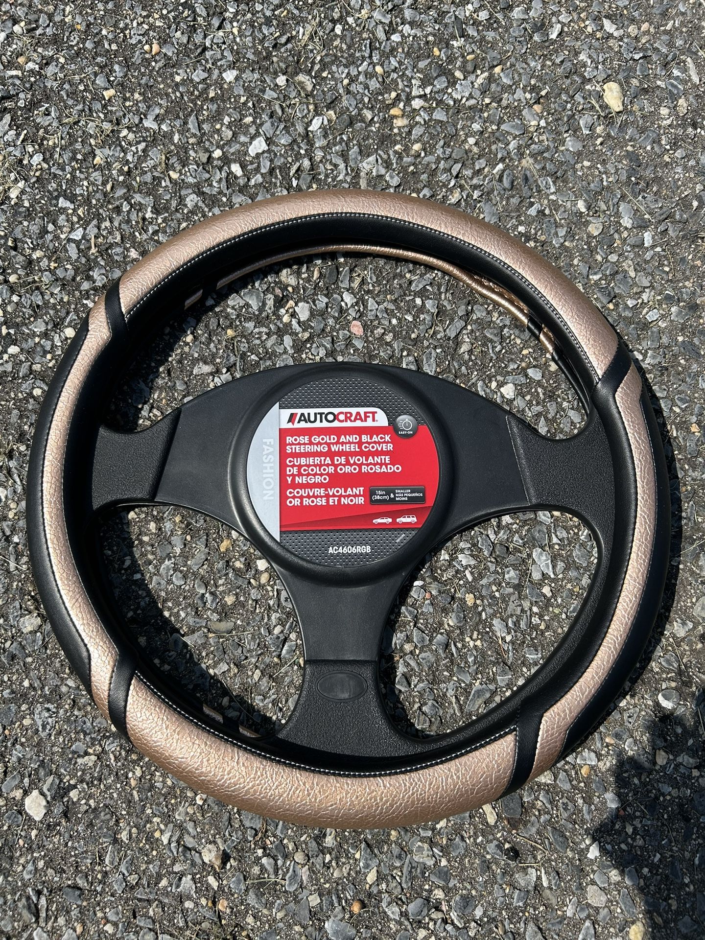 Brand New Rose Gold Steering Wheel Cover