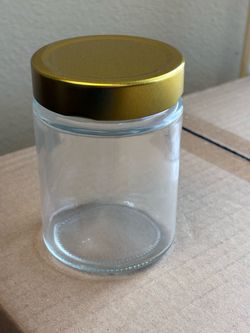 Glass clear Jar bulk 10 oz  283 mil