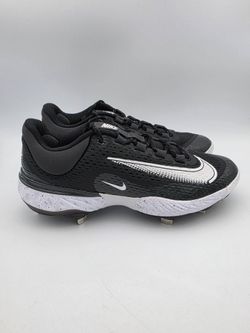 Nike Alpha Huarache Elite 4 Low 'Black Dark Smoke Grey' Baseball Cleats Men's Size 8