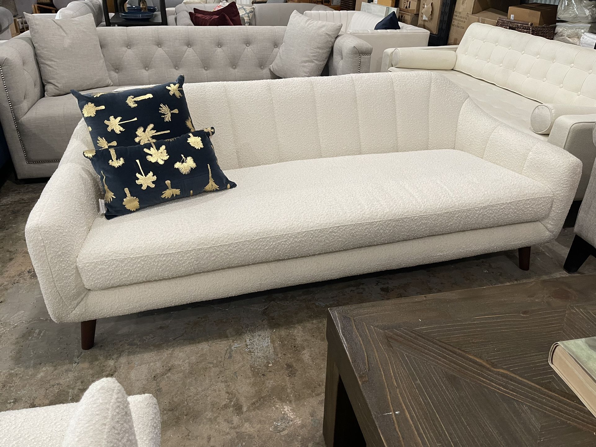 Beautiful Boucle Sofa Delivery Available