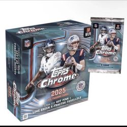 Topps Chrome 2025 NFL Mega Boxes 