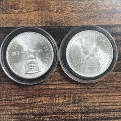 1979 Mexico 1 OZ Silver Onza "Balance Scale" Coin