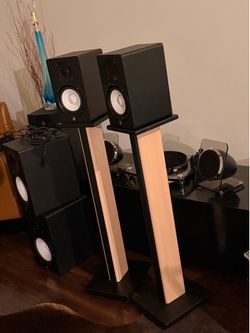 New Yamaha HS5 + Stands Wood Two-Tone Custom