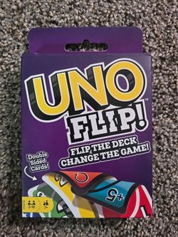 UNO Flip Card Game Mattel GDR44 Double-Sided Cards Complete