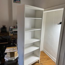 Four IKEA IDANAS bookshelves 