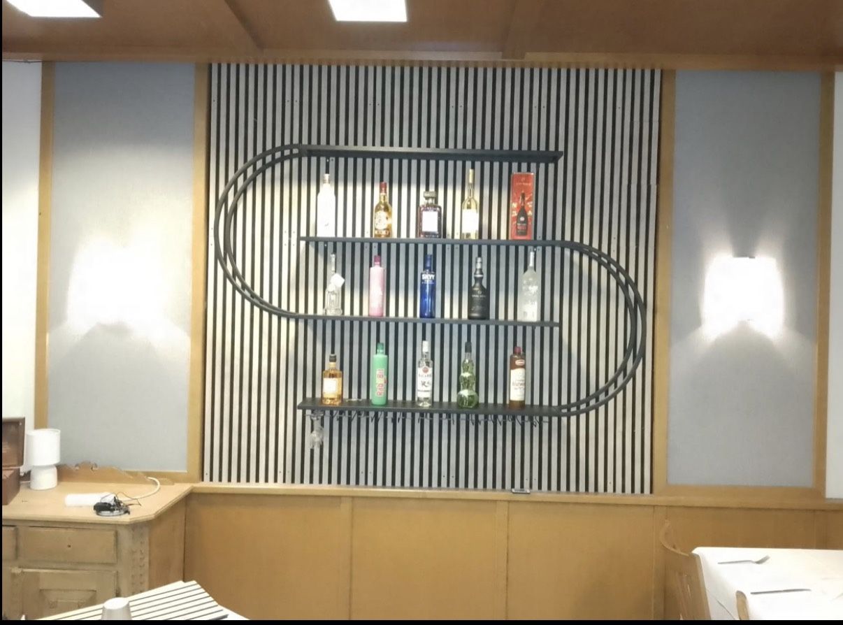 Brand New Mounted Wine Bar