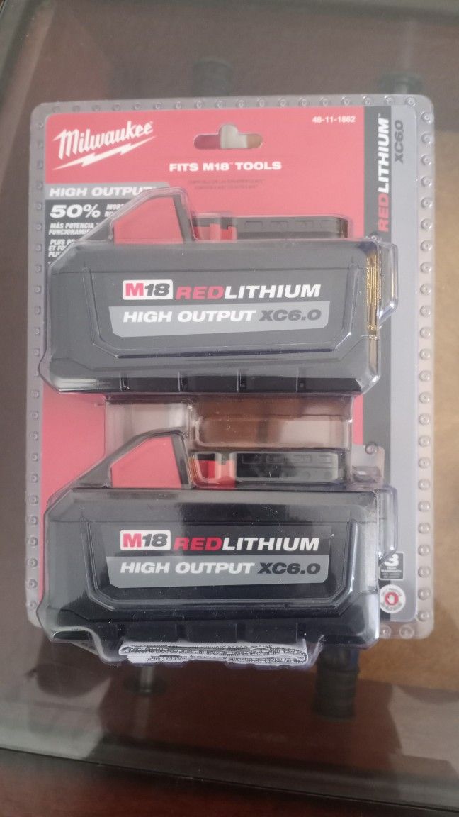 Milwaukee M18 Batteries 8.0 NEW 2PACK $150