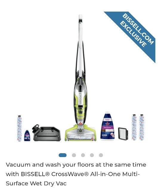 Bissell Crosswave Vacuum Cleaner - Dual Action & Multi Surface 