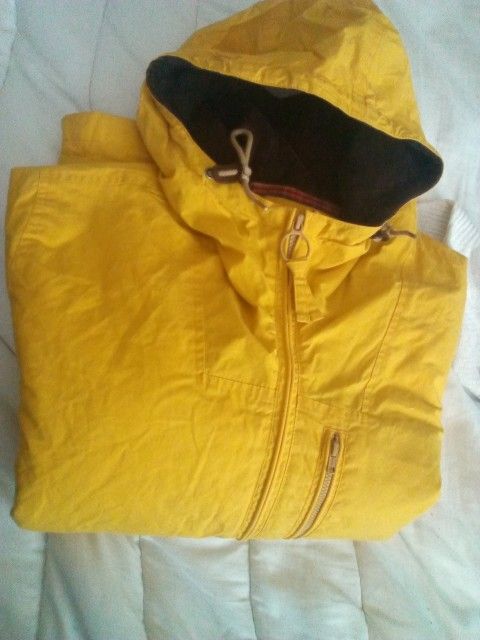 Brand-new J. CREW Hooded Rain and Fall/Winter Jacket (Yellow) See