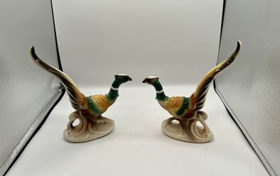 Colorful Ceramic Bird Figurines