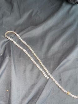 tenis chain with real gold