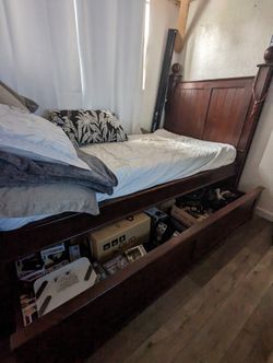 Bed Frame And Twin Size Mattress Included