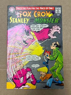 DC Comics Fox and the Crow Stanley and His Monster Comic 1968 #106