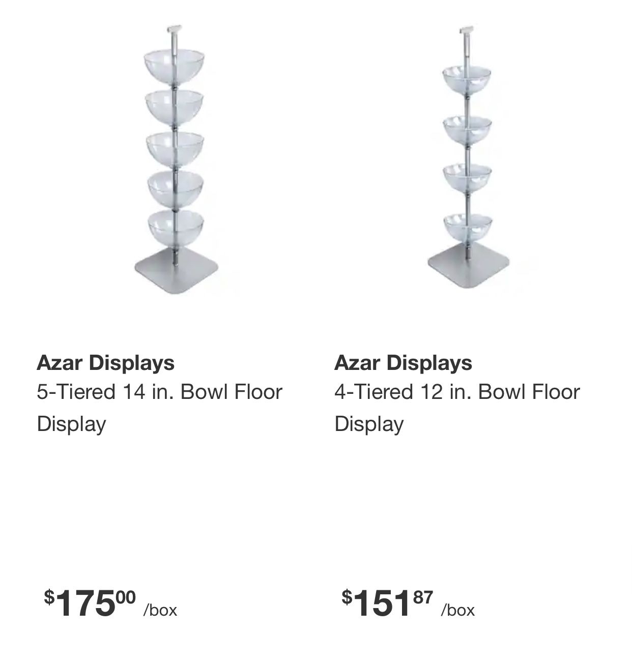 4 Tier Acrylic Bowl Display  (New)