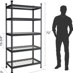 **TODAY ONLY** $75 WORKPRO 5-Tier Metal Storage Shelving Unit, 36”W x 18”D x 72”H, Adjustable Storage Rack Heavy Duty Shelf