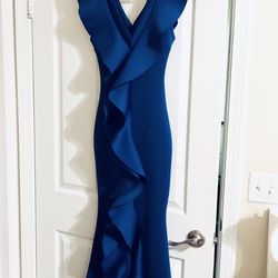 Size Small Royal Blue Evening Dress 