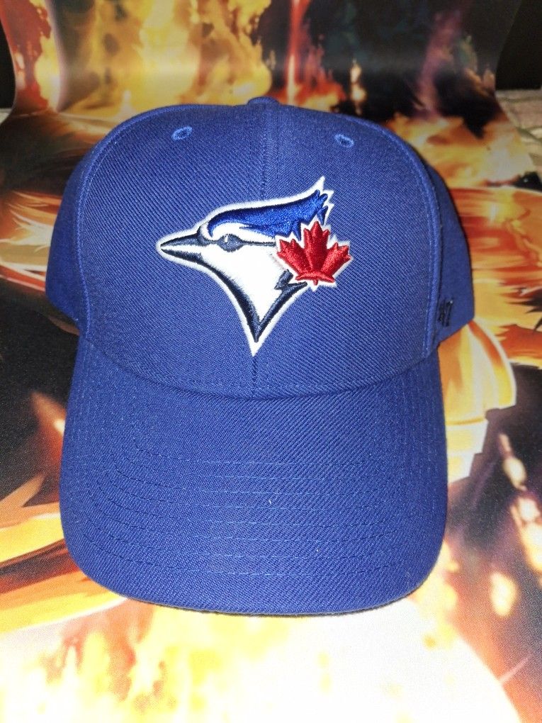'47 BRAND MLB TORONTO BLUE JAYS ADJUSTABLE BASEBALL CAP/ HAT...NEW...ADULT OWNED AND KEPT IN A SMOKE FREE HOME...$15...
